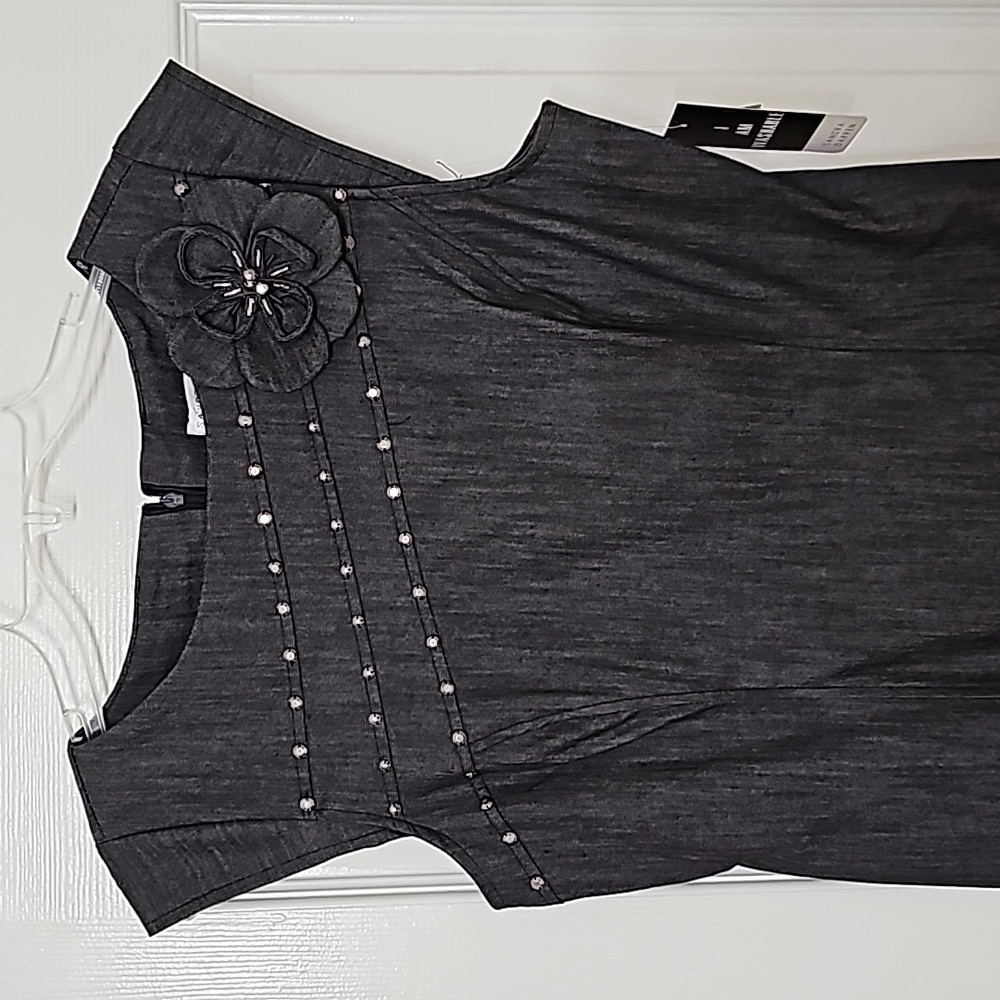 New! Black Denim Dress - Picture 3 of 4
